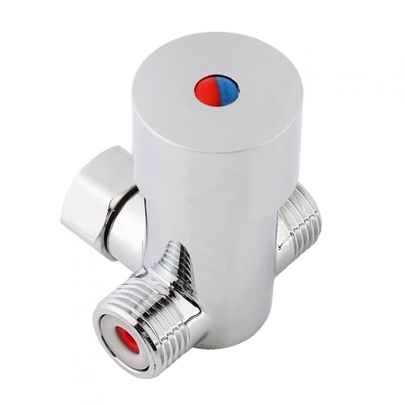 Water Temperature Control Valve,G1/2 Hot Cold Water Mixing Valve Thermostatic Mixer Temperature Control for Automatic Faucet