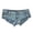 Blue, variant on Sexy Women's Low Rise Stretch Mini Denim Shorts Hot Pants Beach Party Clubwear (Blue, M)