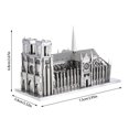 thumbnail image 3 of Toimothcn A Set Diy 3D Stainless Steel Metal Puzzle Adult Stereo Model Wild Silver Building 3D Metal Model Kit, 3 of 4