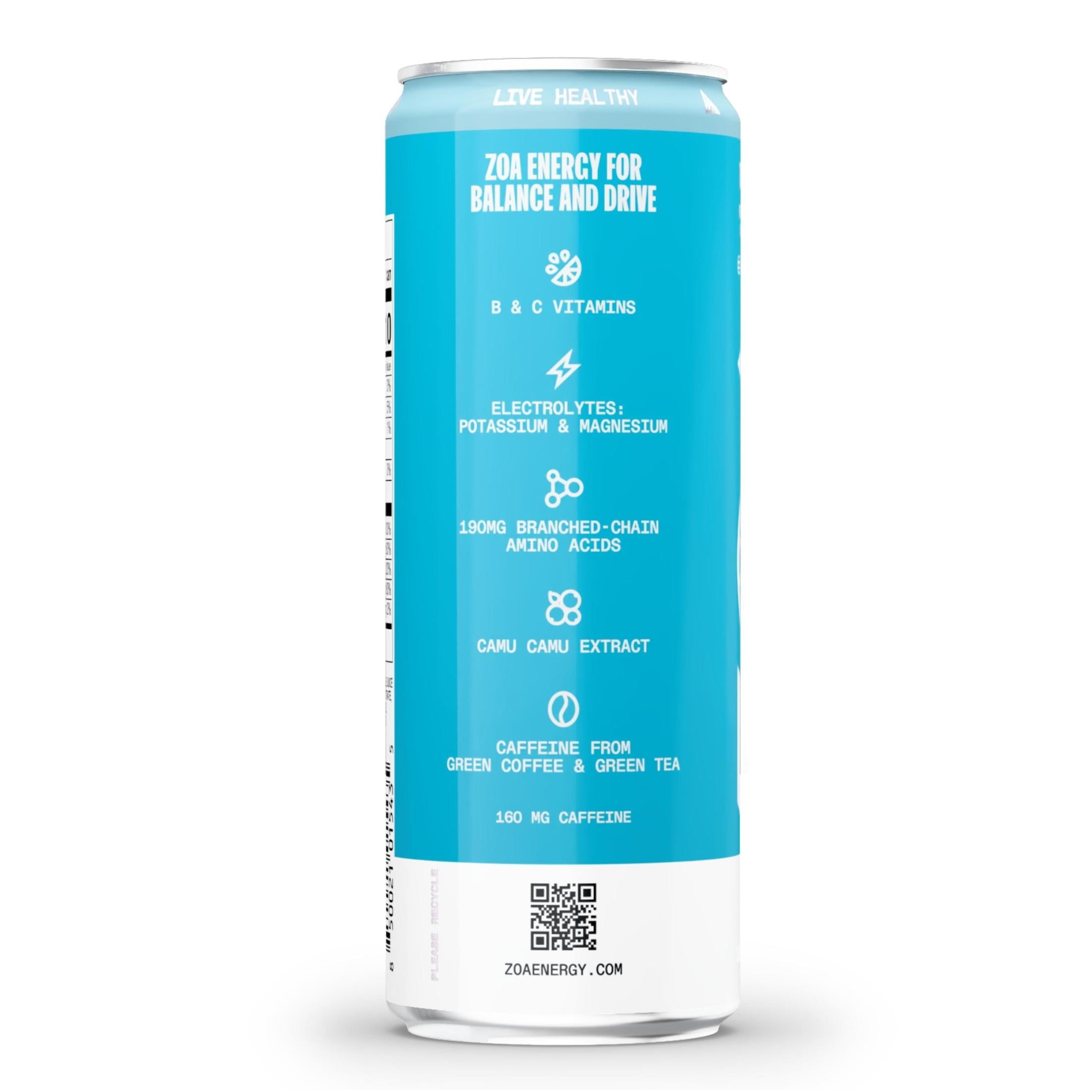 Zoa Tropical Punch Zero Sugar, 12 fl oz Aluminum Can, 0% ABV