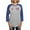 Heather/Blue, variant on CafePress - Get Out The Vote 2008 Long Sleeve T Shirt - Womens Baseball Tee