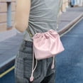 thumbnail image 4 of <p>Pu Leather Drawstring Pouch Bag Camera PU Leather Drawstring Pouch Bag Waterproof Portable PU Leather Camera Bag Case With Shoulder Strap</p>, 4 of 7