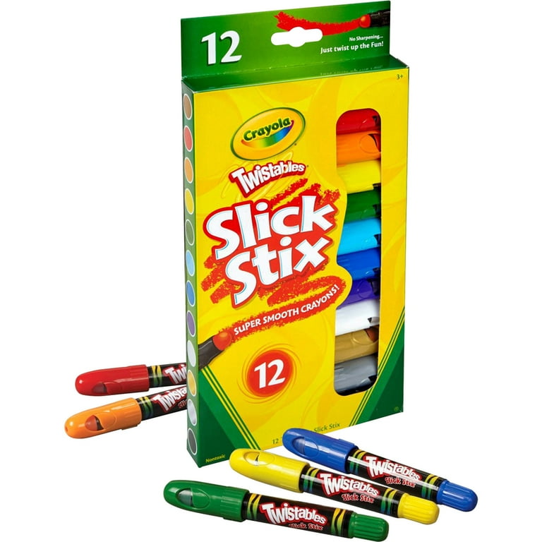 Crayola Twistable Slick Stix Crayons - Assorted - 12 / Set Crayola Twistable Slick Stix Crayons - Assorted - 12 / Set