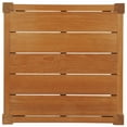 thumbnail image 4 of Contemporary Modern Urban Designer Outdoor Patio Balcony Garden Furniture Side Table, Wood, Natural, 4 of 4