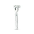 thumbnail image 3 of ANGARA Natural 0.07 Ct. Diamond Heart Promise Ring in 14K White Gold for Women (Ring Size: 3), 3 of 9