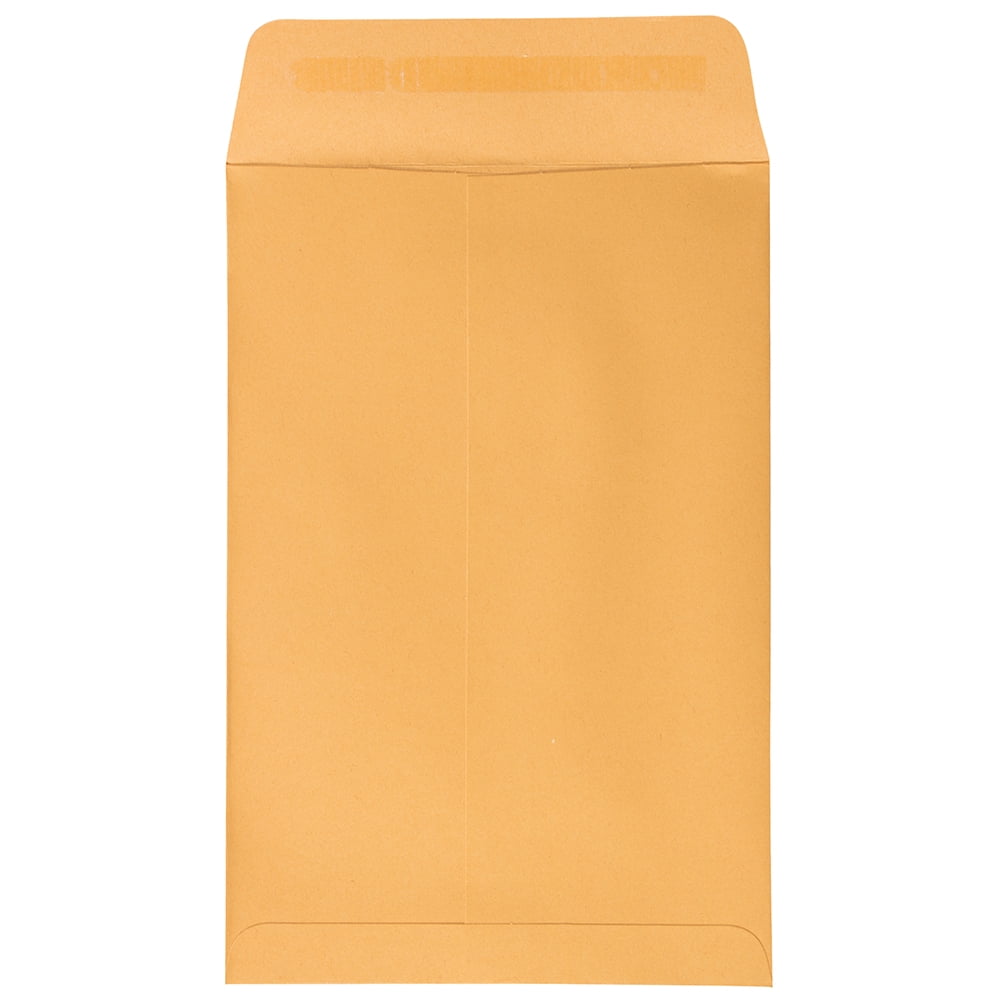 JAM Paper Open End Catalog Envelopes, 6 x 9, Brown Medium Kraft Manila, 100 per Pack