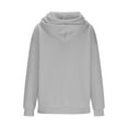 thumbnail image 5 of Htigea Women's Plus Size Fleece Sweatshirts Oversized Hooded Pullover Casual Loose Fit Hoodies with Pockets Winter Clothes Gray 4XL, 5 of 7