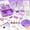 Purple, variant on LINXUXIE Kid Makeup Kit for Girls, 2 in 1 Washable Makeup Set & Nail Art Kits with Nail Dryerwith, Princess Accessories,Birthday Gifts for 3-13 Years