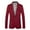 Wine, variant on IYTR Men's Blazer Single Button Slim Blazer Jacket Solid Color Business Wedding Party Suit Jacket Office Work Wear Khaki XXL
