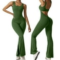 thumbnail image 2 of Women Scrunch Jumpsuits Nylon Spandex Sleeveless for Workout and Party, 2 of 5