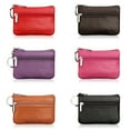 thumbnail image 5 of Loalirando Women Men Leather Coin Purse Zipper Small Change Soft Bag, 5 of 6