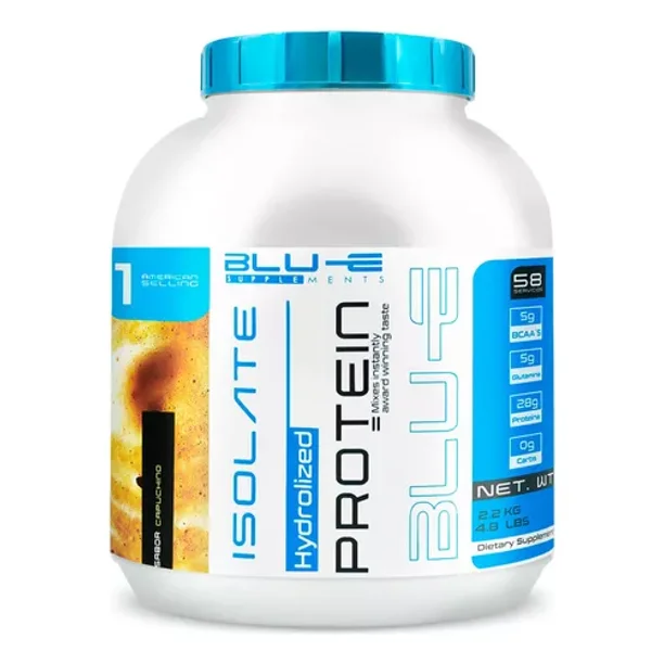 Proteína Whey Hidrolizada Isolate Blu-e De 2.2kg Para 58 Servicio Sabor Capuchino