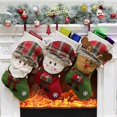 thumbnail image 2 of RV 3 piezas Calcetines navideños Bolsas de regalo Adornos navideños Suministros navideños Colgante de árbol de Navidad de Papá Noel brillar Electrónica, 2 of 5