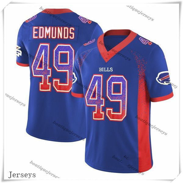 Nike Buffalo Bills No49 Tremaine Edmunds Lights Out Black Men's Stitched NFL Limited Rush Jersey