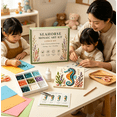 thumbnail image 3 of Kids Seahorse Mosaic Craft Kit, Marine Life Themed DIY Art Set, Parent-Child Handmade Activity Kit for Ages 6+, 3 of 6