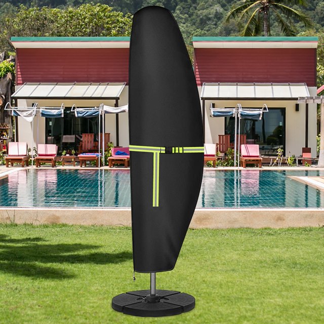 Offset Parasol Cover 420D Oxford Banana Style para Garden Yard Balcón Sombrillas Hugtrwg Para estrenar