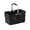 Black, variant on 16.9*10.8*8.6 Inch Oxford Cloth Picnic Basket Collapsible Shopping Basket, Large Market Basket with Aluminum Alloy Handle & Zipper Pocket, Foldable Travel Tote for Picnic Grocery Beach Camping
