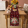 thumbnail image 2 of Red Plaid Christmas Table Runner 48 Inches Long Farmhouse Dress Scarves, Xmas Snowflake Birds Botanical Dining Tablerunner for Coffee Table/Kitchen Island/Party Décor, 13" x 48", 2 of 8