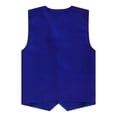 thumbnail image 2 of Runhomal Kids Boys Girls Buttons Volunteer Activity Vest Solid Color Sleeveless Waistcoat Party Blue M, 2 of 5