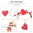 thumbnail image 3 of 1 Ensemble 100 Pcs Étiquettes Suspendues en Forme de Cœur pour la Saint-Valentin (Rouge), 3 of 7