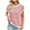 Red, variant on Uaswgudfs Women's Knitting Striped Short Sleeve T Shirts Crew Neck Casual Fashion Tee Tank Tops