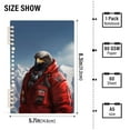 thumbnail image 3 of Eagle in Iceberg Ring Binder Notebook Journey Note Diary College Ruled Spiral Notebook Study Loose Leaf Paper A5 60 Pages, 3 of 8