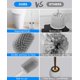 thumbnail image 3 of Juego de cepillos de baño de plástico con soporte para pared y suelo, limpiador de doble cara, mango largo y contenedor de almacenamiento, 3 of 5