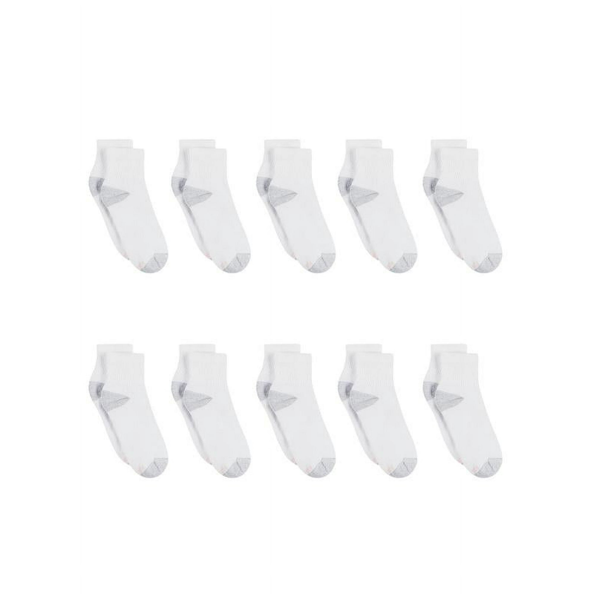 Hanes Women's Ankle Socks, Cushioned, 10-Pack, Size 5-9
