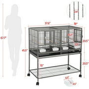 Renwick Divided Breeder Metal Cage for Small Birds