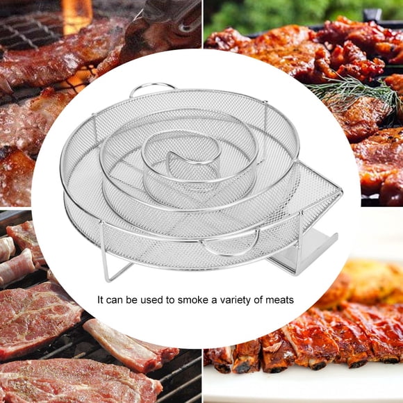 Generador frío de humo para barbacoa parrilla redonda de acero inoxidable de grado alimenticio ahumador para quemar carne de salmón y barbacoa