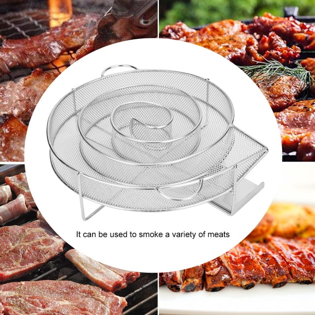 Generador frío de humo para barbacoa parrilla redonda de acero inoxidable de grado alimenticio ahumador para quemar carne de salmón y barbacoa ANGGREK Otros