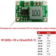 thumbnail image 4 of Huggegwe 2 Pcs Module de Réduction de Vitesse, Convertisseur de Courant Module Transformateur de Sortie Régulateur de Tension Module de Puissance pour Moteur 5-18V à 3/3.3v 3.7/4.2v 5v 6V Convertisseur de Courant ND1805TA (5-18V à 3.7V) CA919-70459, 4 of 9