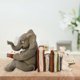 thumbnail image 1 of Elephant and Rabbit Statue Bookend Figurines Ornaments Resin Animal Figurines Decor for Home Decorations, 1 of 5