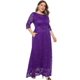 thumbnail image 2 of Women's Round Neck Lace Party Gown4XL, 2 of 5