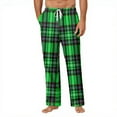 thumbnail image 2 of CharmCyan Womens Plaid Lounge Pants Soft Drawstring Waist Pajama Bottoms Relaxed Fit Sleepwear for Home Casual Comfort Green XL, 2 of 2