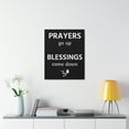 thumbnail image 3 of Inspirational Wall Art Prayers Go Up Blessings Come Down Motivation Wall Decor for Home Office Gym Inspiring Success Quote Print Ready to Hang Unframed, 3 of 18