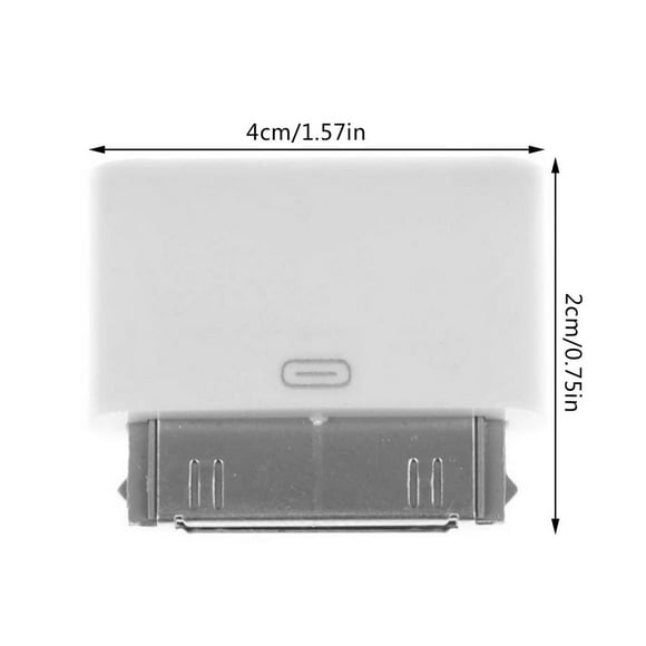 8 Pin Female to 30 Pin Male Adapter Connector for iPhone 4S iPad 3 iPod White