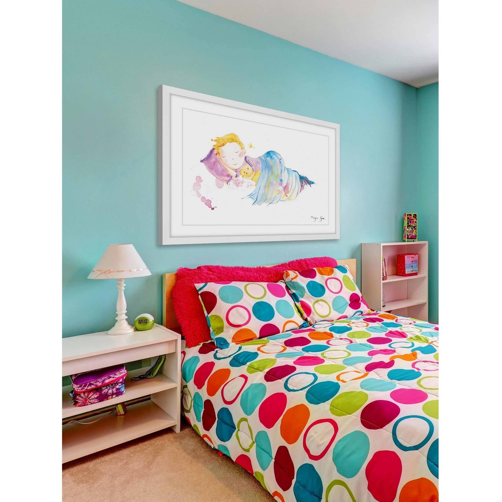 "Peaceful Sleep" Framed Painting Print