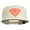 Neon Orange, variant on Big Diamond Outline Embroidered Flat Bill White Cap - Neon Green OSFM