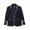 Blue, variant on Kids Blazer Long Sleeve Lapel V Neck Single Breasted Jackets Preppy Style Casual Trendy Outwear With Pockets (9-10 Years, Gray-A)