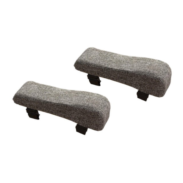 Almohadillas de reposapiés de silla de oficina almohadillas de brazo de algodón lino de algodón cómodo y espeso amortiguación aumentando almohada de Gris oscuro