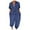 Dark Blue, variant on Fesfesfes Jeans for Women Plus Size Overalls Casual Loose Dungarees Romper Baggy Playsuit Jumpsuit