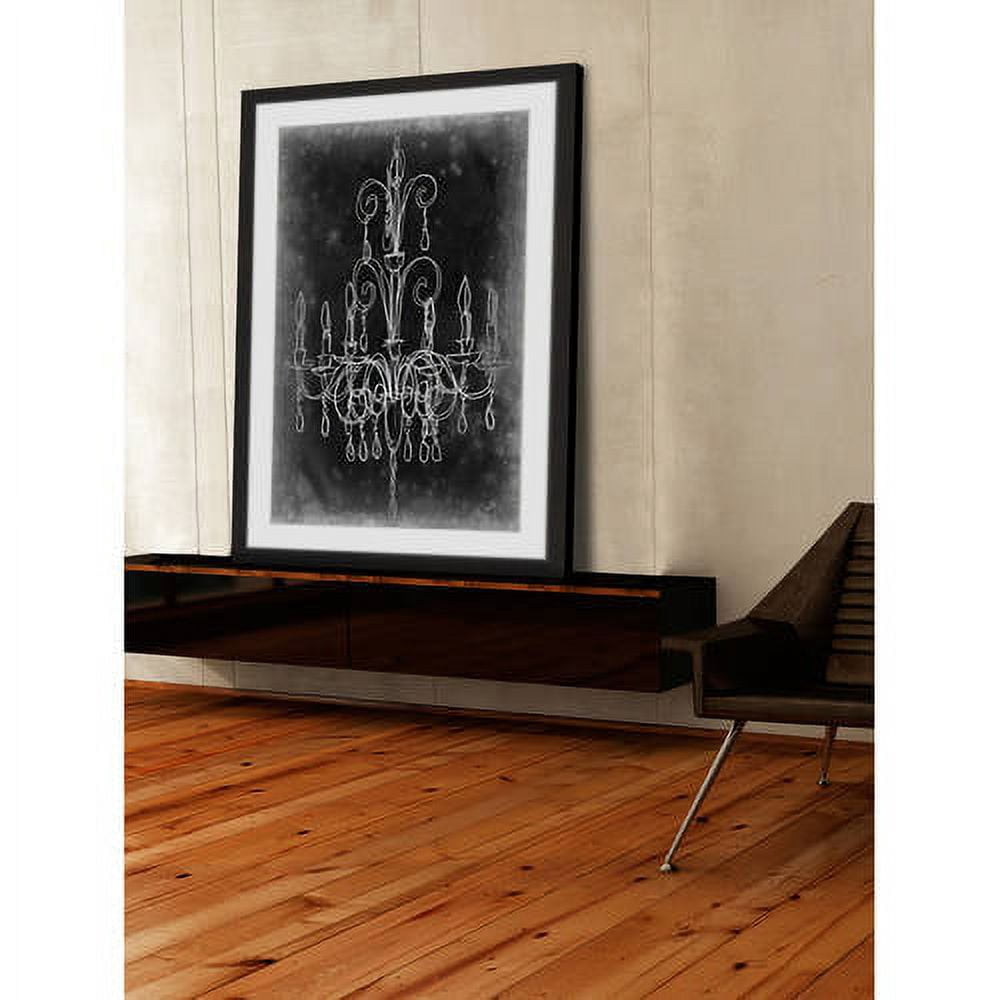 Marmont Hill "Chalkboard Chandelier II" Framed Painting Print