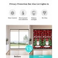 thumbnail image 4 of Red Plaid Christmas Window Privacy Film Stained Glass Window Film Decorative Windows Cover Static Windows Cling for Glass Door Gnomes Xmas Tree Snowflake Winter Stickers for Bathroom 29.5"x78.7", 4 of 7