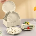 thumbnail image 6 of Uutvmp 10Pcs Shell Shaped Dinner Plates, Dinnerware Dishes Set, 6 Inch Food Plate Saucers Tray Fruits Snack Bowls BPA Free, 6 of 6