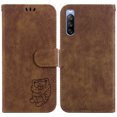 thumbnail image 2 of Compatible with Sony Xperia 10 III Embossed Cute Tiger Flip Folio Wallet Case Card Pocket Holder Cover, 2 of 5