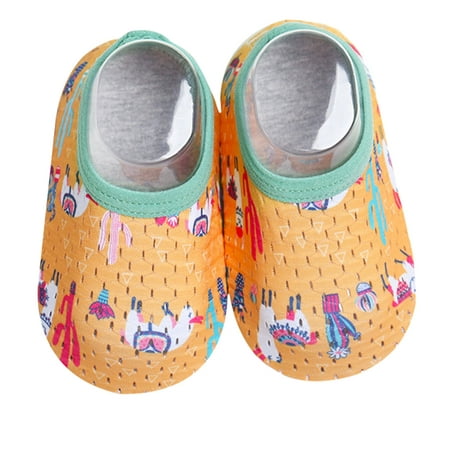 

Hunpta Toddler Shoes 1-6Y Baby Kids Boys Girls Animal Prints Cartoon Mesh The Floor Socks Barefoot Aqua Socks Non-Slip Shoes