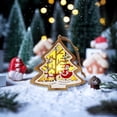thumbnail image 1 of Puntoco Manualidades de madera para Navidad, pentagramas de madera, adornos de luces, adornos de muñecos de nieve y ángeles navideños, 1 of 6