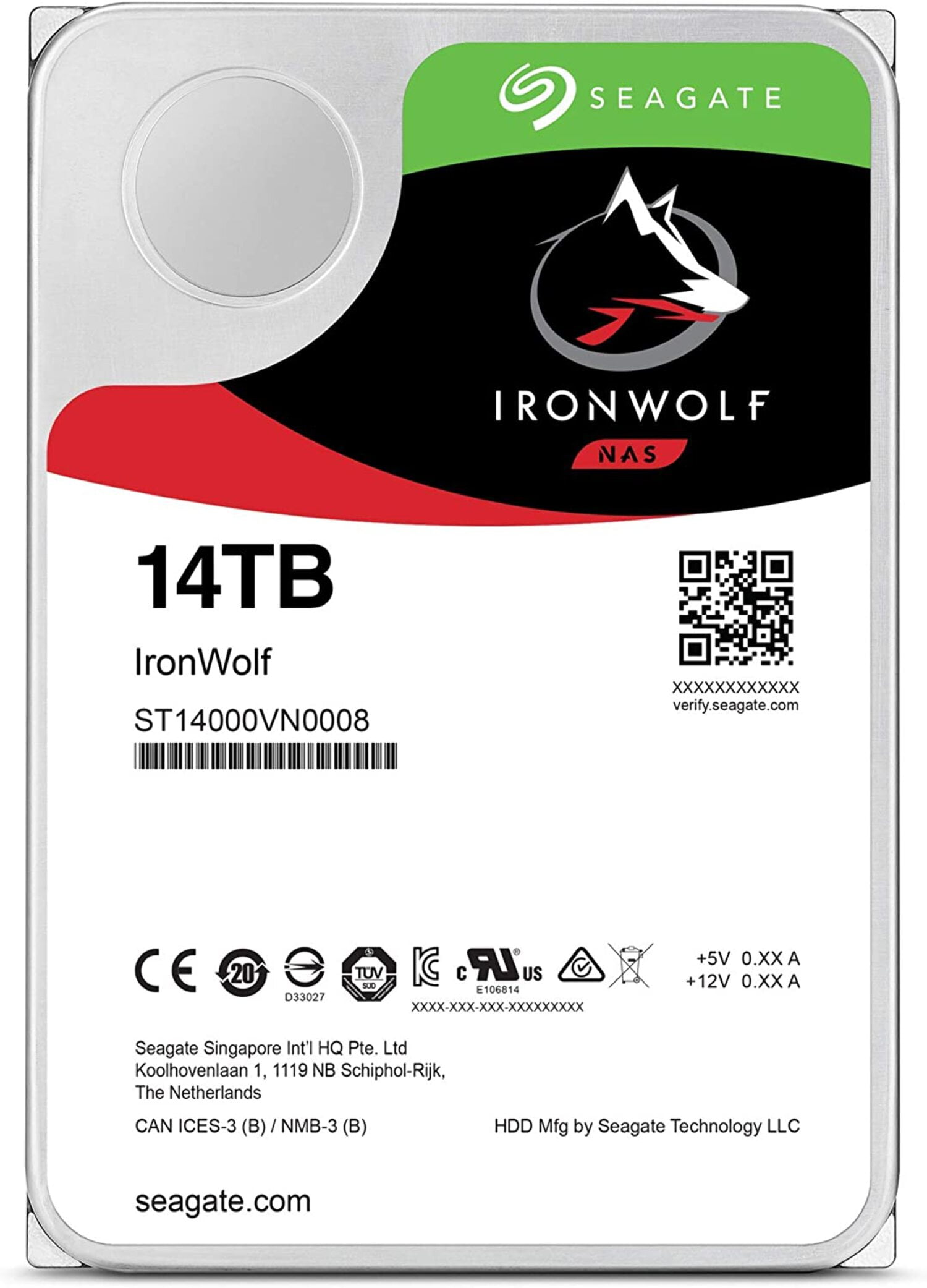 Seagate IronWolf Pro 24TB HDD NAS 7200 RPM 512MB Cache SATA 3.5
