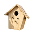 thumbnail image 4 of de pájaros de madera, nido versátil de estilo rústico, decoración para comederos, adorno para pájaros, nido para balcón, pinzón, , jardín,, 4 of 8